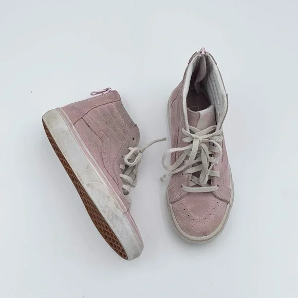 Vans Shoes Vans Pink Hightop Sneakers In Suede With A Shimmer